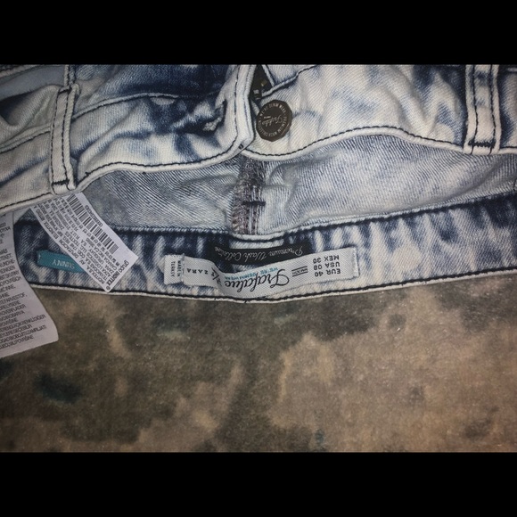 Zara Ombré Polka Dot Jeans - Picture 8 of 12